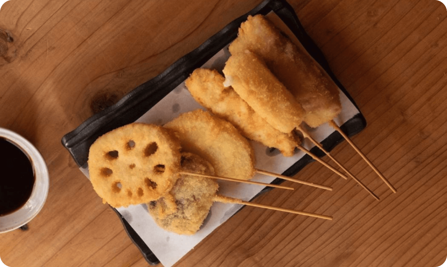 素材にこだわった串揚げ