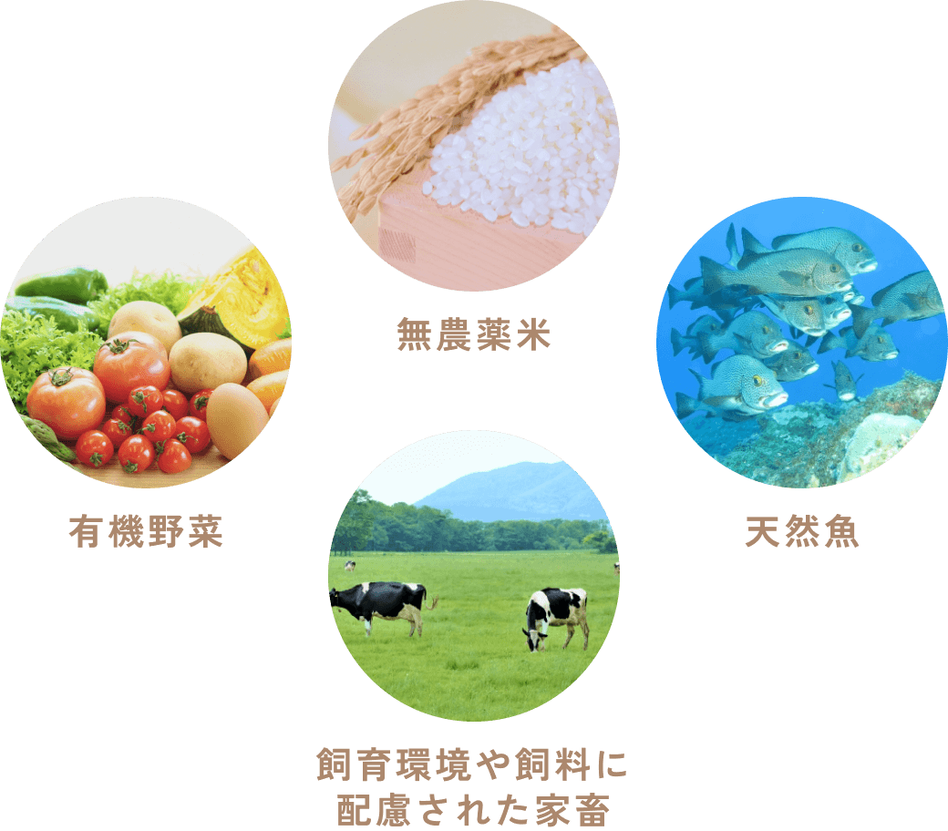 安全・安心の食材で健康を育む